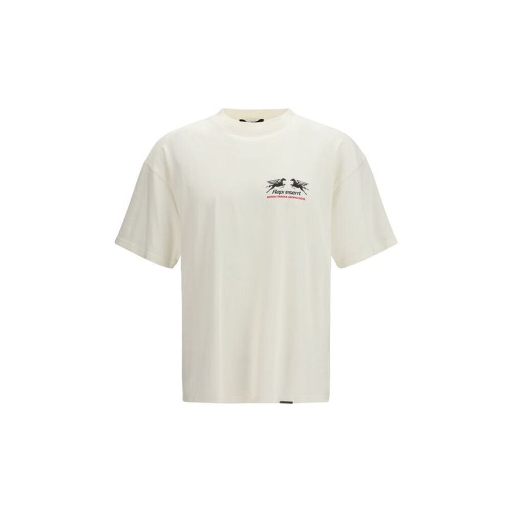 Represent White Cotton Men's T-Shirt
